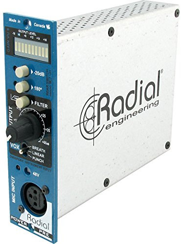 Radial Workhorse PowerPre Microphone Preamplifier 500 Series