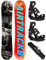 Airtracks Herren Snowboard Set Freeride Freestyle - Past&Future Hybrid Rocker Wide Snowboard 157 - Softbindung Master M - SB Bag
