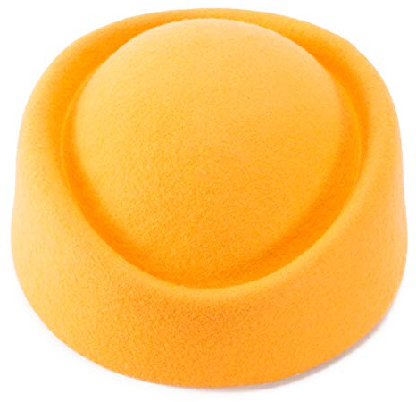 Lawliet Cocktail-Fascinator-Basis, Wolle, A139, gelb, Einheitsgröße