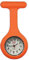 Lizzy Fashion Silicone Nurse Watch Brooch with Pin/Clip, Infection Control Design, Health Care Nurse Doctor Paramedic Medical Brooch Fob Watch (Orange)…