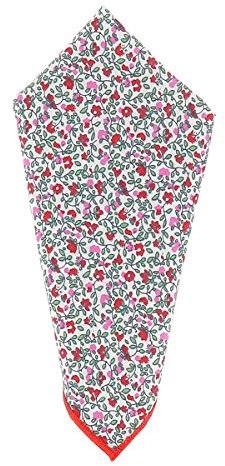Cravate, Noeud Papillon et Pochette Costume Liberty Rose Fleurs (Pochette Costume)