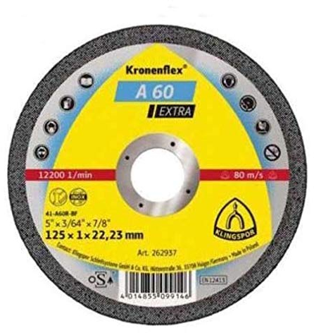10 x Klingspor Edelstahl Trennscheiben 125 x 1mm Inox Metall Trennscheibe für Flex