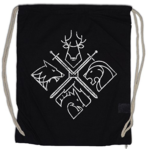 Urban Backwoods House Emblems Turnbeutel Sporttasche