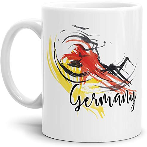 Flaggen-Tasse Germany - Passend zur EM/WM/Liga/Pokal/Fussball/Fahne/Sport/Cup - Qualität Made in Germany