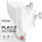 Play 3 Wall Mount White Pair Compatible with Sonos Play:3 Only, Twin Pack, Adjustable Swivel & Tilt Mechanism, 2 Mounting Brackets Includes All Fixings