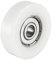 sourcing map 4Pcs 6x30x9mm Roue de convoyeur coulissante de poulie de roulement de galet Blanc