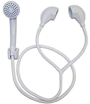 Home Flair Portable Shower | Push On Tap Shower Head and Hose | Shower Attachment for Bath Taps | | Dog Shower | Camping Shower (1.3M Long. Fits a 3.5cm Wide Hot & Cold Tap)