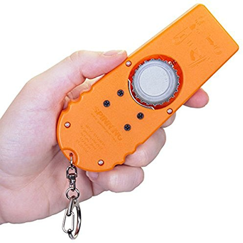 Angoily Cap Zappa Flaschenöffner Flying Cap Flaschenöffner Cap Launcher Bieröffner mit Schlüsselring Unterstützung Spannweite über 5 (orange) Partyzubehör