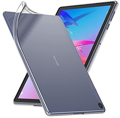ebestStar - Funda para Huawei MatePad T 10, T 10S, Carcasa Silicona Transparente, Capa Protectora TPU Antigolpes, Slim Ultra Fina, Transparente