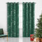 BUHUA 2er Set Verdunklungsvorhang Weihnachten Blickdicht Vorhang Gardinen Raumverdunkelung mit Ösen Ösenvorhang Verdunkelungsgardinen für Schlafzimmer Wohnzimmer, 229x132cm, Grün