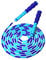 Zanskar Indoor Fitness Motion Rope Skipping Multicolor Adjustable Speed Soft Rope Skipping Training For Beginner Women Men Workout Speed Fat Loss Weight Jump Rope (blue)