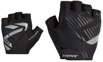 Ziener Kinder Cull Fahrrad-/Mountainbike-/Radsport-Handschuhe | Kurzfinger - atmungsaktiv/dämpfend, Black, L