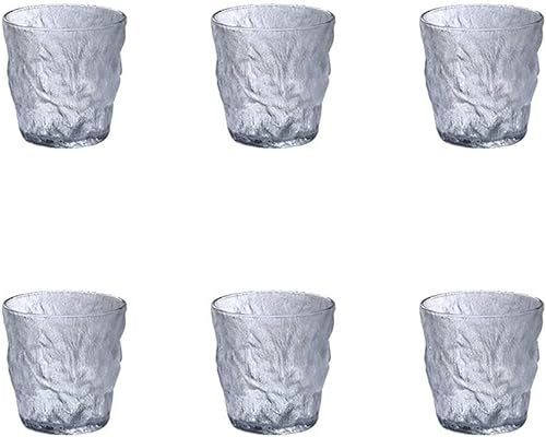 Habiba Japanese Style Beer Mugs Glacier Pattern Beer Glasses Household Drink Beer Cup Mug Water Mug Set Easy Stacking in The Cupboard