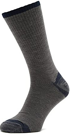 Peter Storm Men's Double Layer Cushioned Walking Sock for Long Distances, Quick Drying and Durable, 1 Pair, Grey, M
