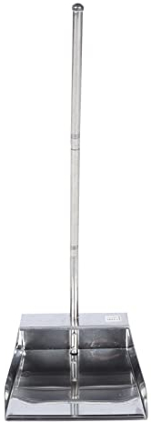 Sweeping Design and Pans Brush (cm Silver Duty, Up Heavy Dustpans Handle, Broom Kitchen Tool Garage, Trash Dustpan, Stainless Indoor Height Garage with Container