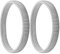 Smilcloud 1 Pair Shirt Sleeve Holders Anti-slip Metal Stretchy Garter Elastic Armbands(Medium siliver)