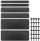 PATIKIL 6 Pcs 1U,2U,4U Blank Panel Metal Rack Mount, 19 Inches, Filler Panel Mount Spacer Rack Blanking Panel Kit for Enclosure Server Rack Cabinet Black