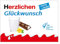 XXL DIN A4 Glückwunsch Karte Geburtstag Kinder Schokolade inkl. Umschlag Geburtstagskarte Grußkarte
