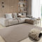 MY-RUG Teppich Shaggy Star Hochflor rechteckig beige 150 x 100 cm - Schlafzimmer Teppich, Flauschiger Teppich, Pflegeleicht