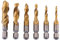 M3-M10 Coated Drill Drill and Tap Bit,6pcs Thread Drill,M3-M10 Drill,Thread Tap Tool for Drilling Tapping Machine Lathe Wood Drill Bit Sets