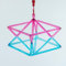 Pink+Blue Dual Color Optically Chakra Quartz Crystal Singing Merkaba with Heavy Duty Carrying Case & Two Type Strickers, Crystal Singing Bowl for Sound Healing, Gift for Family Friends (Color : Witho