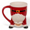 MIK funshopping Weihnachtstasse | Hochwertige Keramik-Tasse mit weihnachtlichem Design | Ideal für Heiß- & Kaltgetränke | Santa Upside-Down 300ml