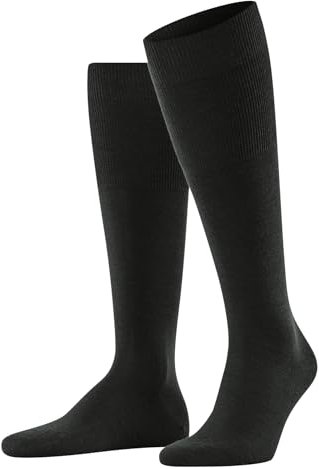 FALKE Airport M Kh Lana Algodón Lisos Calcetines largos, Verde Forest 7474, 41-42 Hombre
