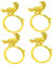 Ciieeo 4 Stück Vogel-serviettenringe Tierische Serviettenringe Vogel Serviettenschnallen Hochzeit Serviettenhalter Party-serviettenringe Legierung Bankett Zweig