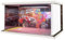 Folpus 1:24 Parcheggio in Acrilico da Collezione con luci a LED, Giocattoli Fai da Te Pressofuso per Auto Display Garage Diorama Modello per Auto pressofusa