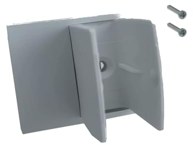 cyclingcolors Clip bloqueur de manivelle volet Roulant gris avec plaquette déport Support Guide Manette Plastique Universel fenêtre Mur à Visser