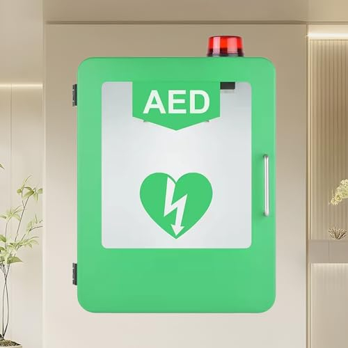 AED-Aufbewahrungsschrank Wandmontierter Defibrillatorschrank Home Defibrillator Erste-Hilfe-Wandschrank Passend für alle Defibrillatormarken