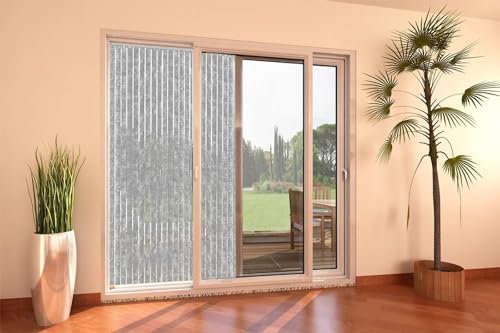 Susanna Home Tenda Antimosca Antirumore Caduta Pannello Porta Finestra Casa in Ciniglia (GRIGIO, 120X230)