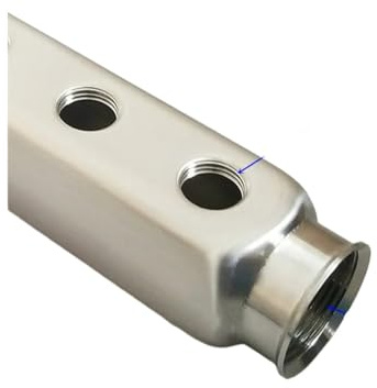 AQXYYWEI Heat Systems Stainless Steel Manifolds Stainless Steel Water Underfloor Heating Water Distribution Manifold(8port)