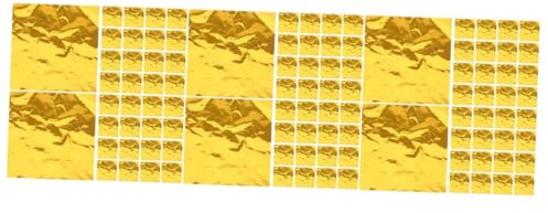 PRETYZOOM 600 STK Schokoladenverpackungen Bonbonpapier Für Karamellen Ostereier-verpackungsfolie Bonbonpapier Für Pralinen Verpackungen Für Schokoriegel Bonbonfolienverpackungen Gold Blatt
