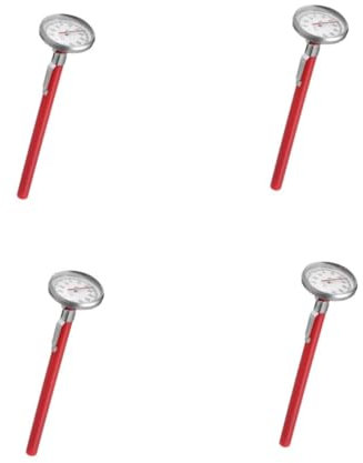 JECOMPRIS 4 Piezas termómetro para coche tapiceria coche Aire acondicionado para coche termometro coche termómetro de coche termómetro del aire acondicionado del coche rojo