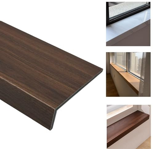Yately Holz versüßt Fenster Mit Einer holzpanzerung im Wohnzimmer Schutz für die fensterbank, Fenster mit extra-größe verdrahten Das Bad/das Fenster - schutzschild(80x15cm(31.5x5.9))