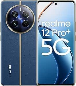 realme 12 Pro+ 5G 8 + 256GB, Cámara periscopio para Retratos, Sony IMX890 con OIS, Procesador Snapdragon 7s de 2ª generación 5G, Pantalla de visión Curva de 120Hz, Blue