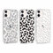 RUMDEY 3 Pack Clear Cheetah Print Phone Case for iPhone 12 Mini 5.4, Cute Girly Leopard Pattern Design Anti-Scratch Soft Slim TPU Silicon Protective Bumper Funda Cover for Women Girls - 02