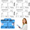 VARKAGE 4 Pcs ECG 7 Step Ruler, ECG/EKG 7 Step Ruler Card for ECG/EKG Interpretation, Portable Pocket ECG EKG Card Ruler ECG Reference Guide with Protect Sheath, ECG/EKG Assessment Tool