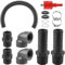 Kit de connexion pour citerne de pluie - 2 raccords de 1 avec tuyau de raccordement de 50 cm - Kit de raccordement pour citerne d'eau de pluie