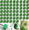 Paquete de 40 Clips Soporte para Plantas Trepadoras Exterior | Autoadhesivo, Reutilizable y Ajustable | Ideal para Tallos Frágiles, Enredaderas, Jardín, Balcón, Plantas Pequeñas (Verde)