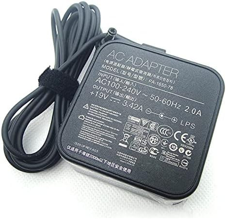 19V 3.42A 65W AC Adapter Compatible for ASUS Charger ADP-65GD B PA-1650-78 PA-1650-93 EXA0703YH ADP-65AW ADP-65BW VivoBook Laptop Power Supply