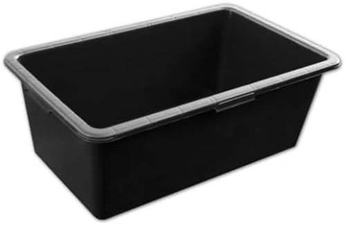 3pcs X 40L Rectangular Mixing Tub, PVC Mixing Tub – Multi-Purpose Container for Cement, Mortar, Plaster, Storage, Gardening, and DIY – Durable & Easy to Clean with Ergonomic Grip Edges