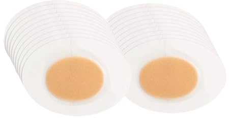 100PCS Pain Relief Gel Heel Protector Foot Patches Adhesive Blister Pads Hydrocolloid Heel Liner Shoes Sticker Plaster Foot Care(Oval-Shaped A02)