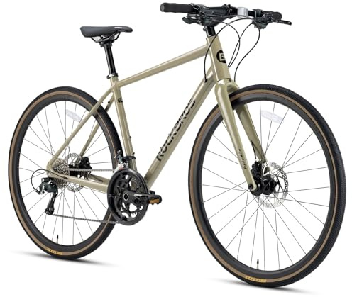 ROCKBROS Spin Trekkingrad 28 Zoll Trekking Bike Aluminium, 20 Gang Fahrrad Scheibenbremse Mountainbike Crossbike Damen und Herren 700C