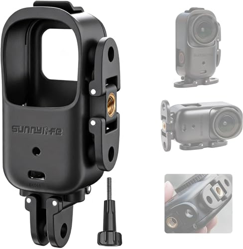 Honbobo Schutzrahmen Käfig Kunststoff für DJI Osmo Nano, Vertikal-Horizontal Adapter Mount Erweiterung Halterung Zubehör für DJI Osmo Nano für Stativ/Selfie-Stick/Fahrradrucksack-Clip etc.