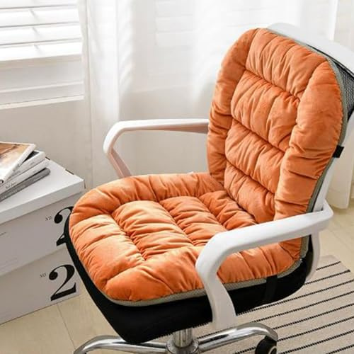Heating pad, Heated Seat Cushion for Full Back and Seat, 4 Timer Setting & 9 Temperature Settings, Fast Heat Machine Washable Heating Pad for Office/Home Use(Orange)