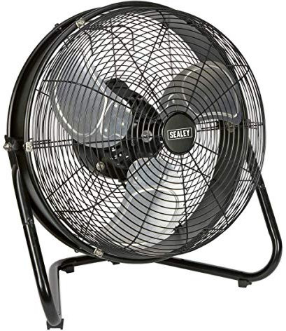 Sealey HVF18IS 18 Inches Industrial High Velocity Floor Fan with Internal Oscillation
