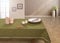 DecoKing 20x20 olivengrün dunkelgrün grün Tischdecke Tischtuch elegant praktisch pflegeleicht Leinoptik Lein Optik mit Borte Modern Lein