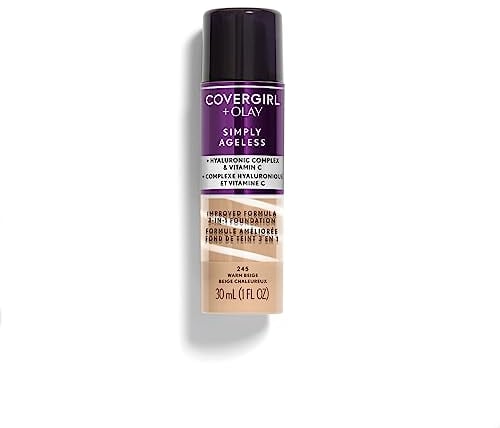 COVERGIRL Simply Ageless 3-in-1 Liquid Foundation - Warm Beige 245
